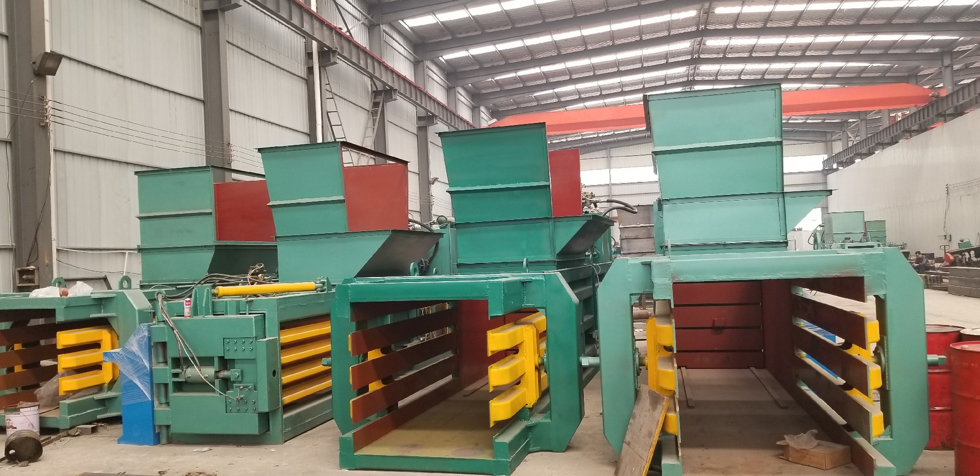 Automatic waste paper baler