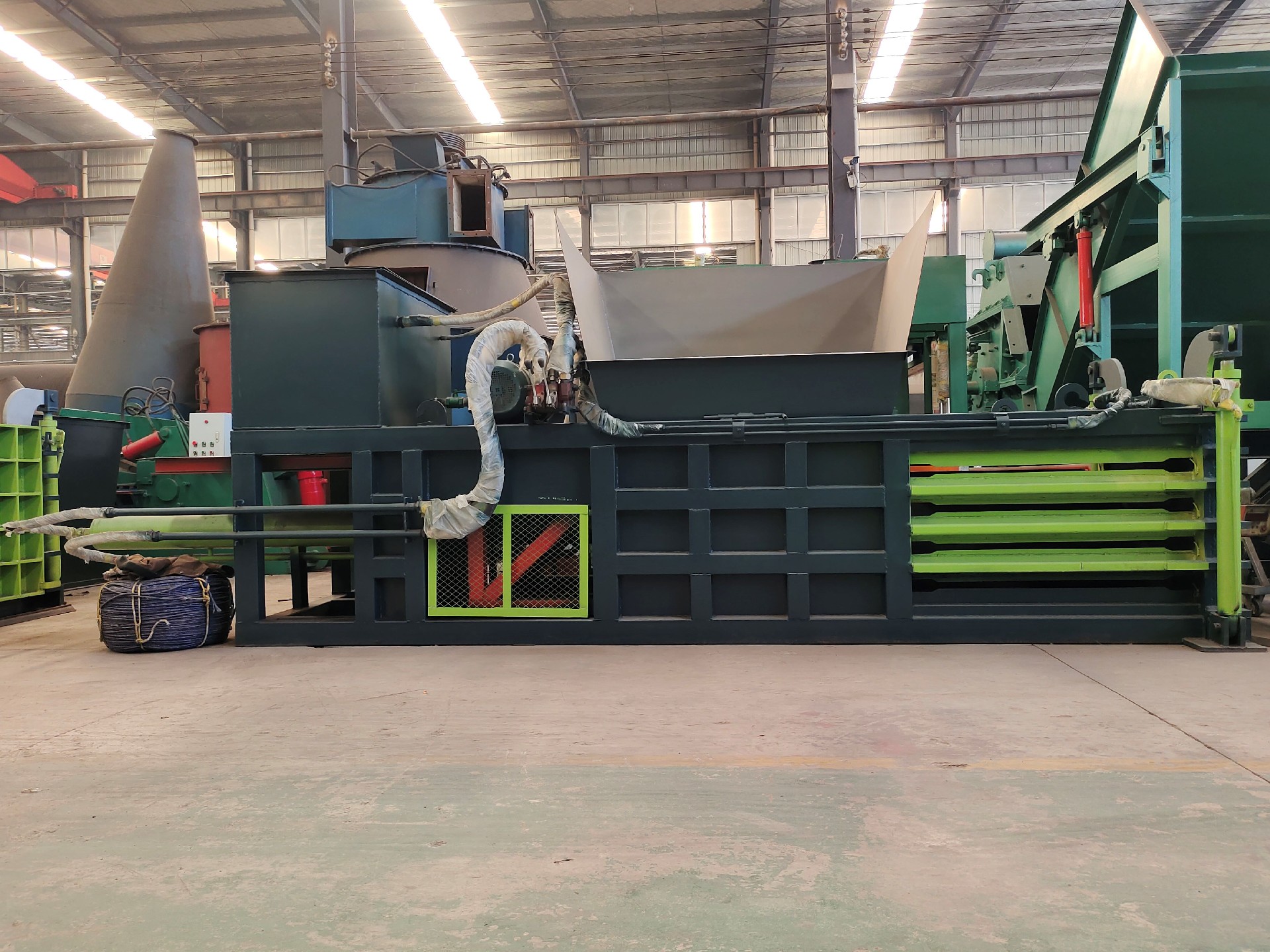 Waste paper baler
