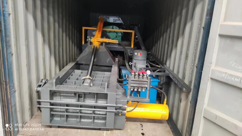 Metal baler sent to Tanzania